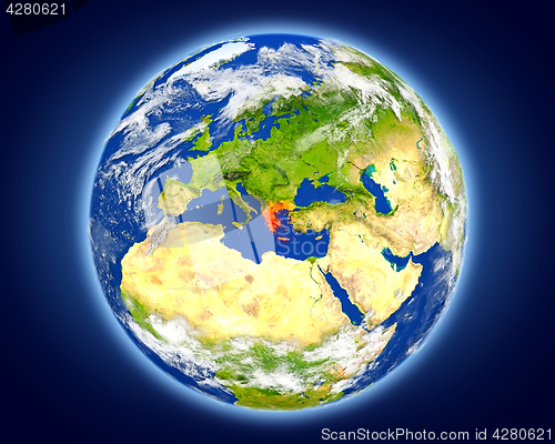Image of Greece on planet Earth