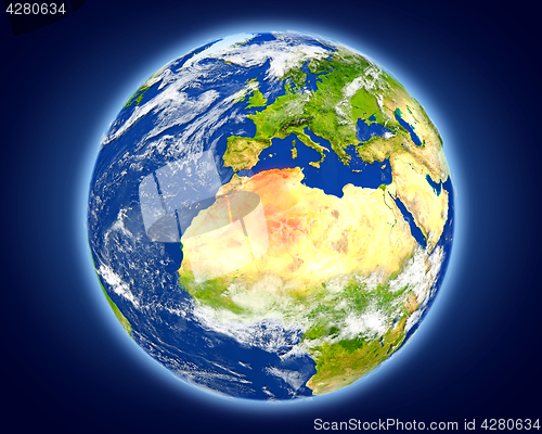 Image of Algeria on planet Earth