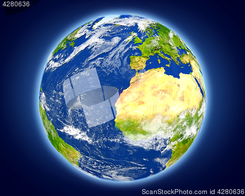Image of Western Sahara on planet Earth