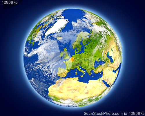 Image of Belgium on planet Earth