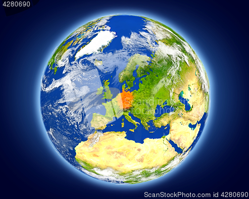 Image of Germany on planet Earth
