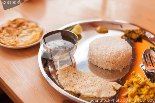 Image of Nepali Thali, Upper Mustang style