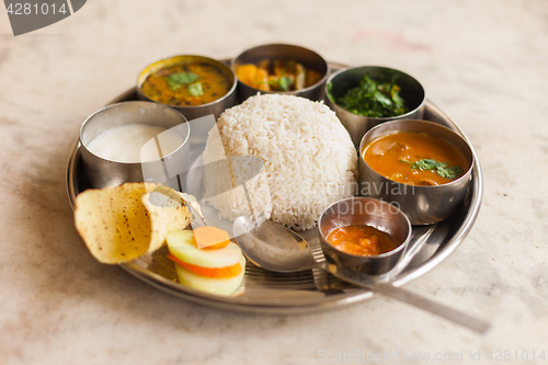 Image of Nepali Thali (Dal Bhat) set