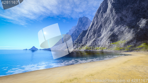 Image of beautiful summer sand beach