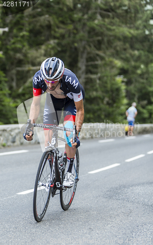 Image of Jerome Pineau on Col du Tourmalet - Tour de France 2014