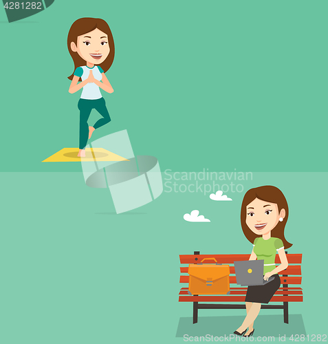 Image of Two lifestyle banners with space for text.