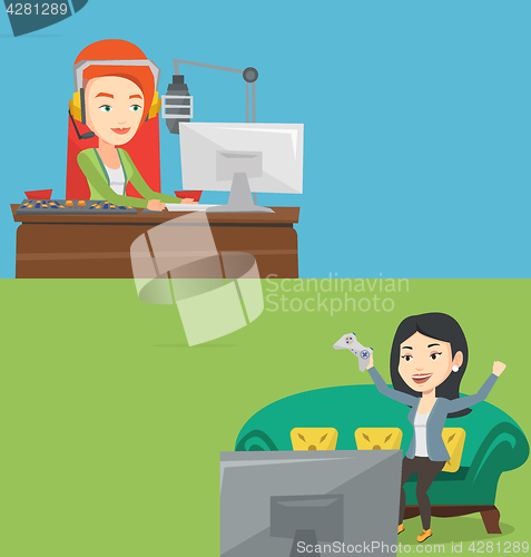 Image of Two media banners with space for text.