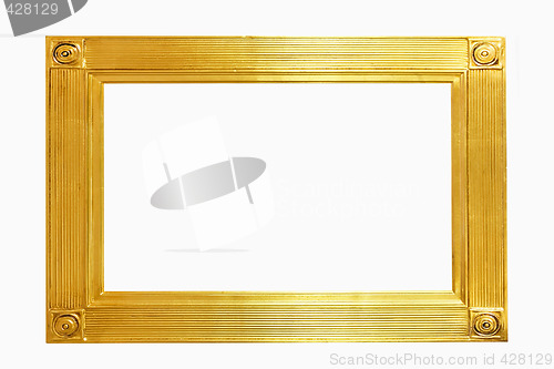 Image of Rectangular gold frame