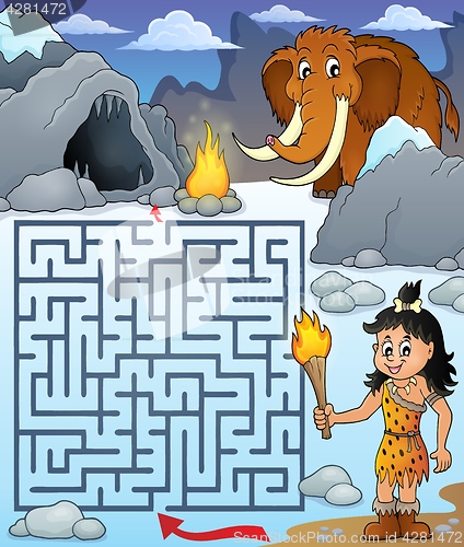 Image of Maze 3 with prehistoric theme 1