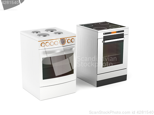 Image of Two electric stoves