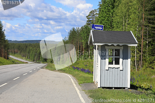 Image of Bus Stop by Scenic Highway