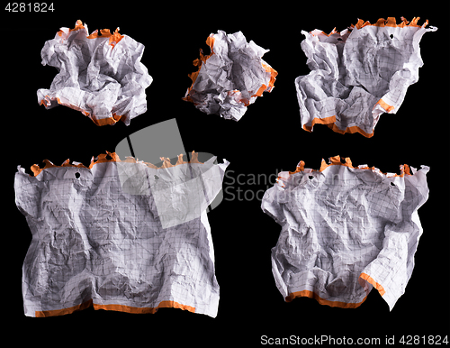 Image of Crumpled white sheet of paper