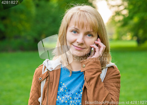 Image of Woman portrait at spring park