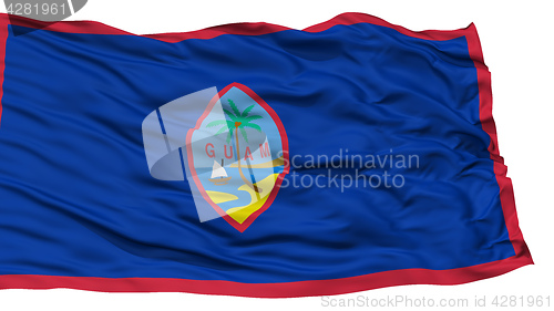 Image of Isolated Guam Flag, USA state