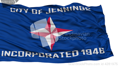 Image of Isolated Jennings City Flag, United States of America
