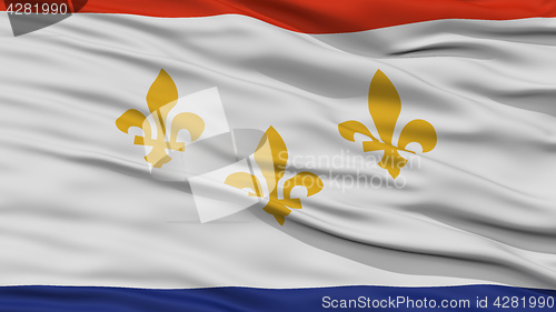 Image of Closeup of New Orleans City Flag