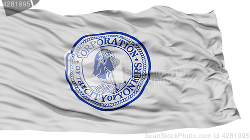 Image of Isolated Yonkers City Flag, United States of America