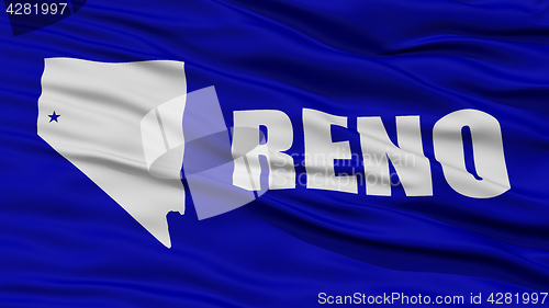 Image of Closeup of Reno City Flag