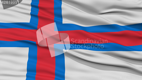 Image of Closeup Faroe Islands Flag