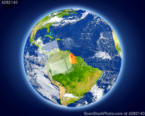 Image of Guyana on planet Earth