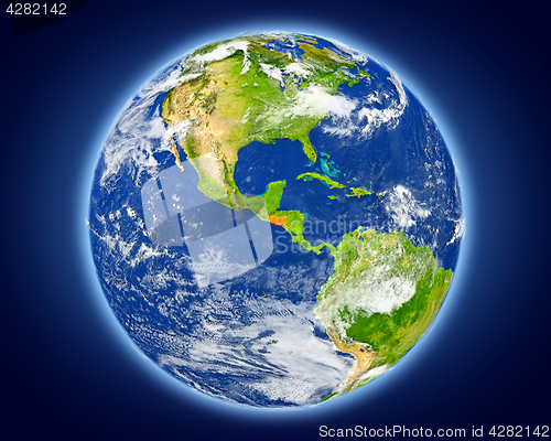 Image of El Salvador on planet Earth