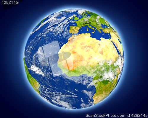 Image of Mali on planet Earth