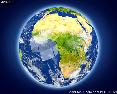 Image of Gabon on planet Earth