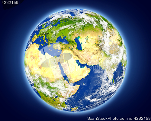 Image of Kuwait on planet Earth