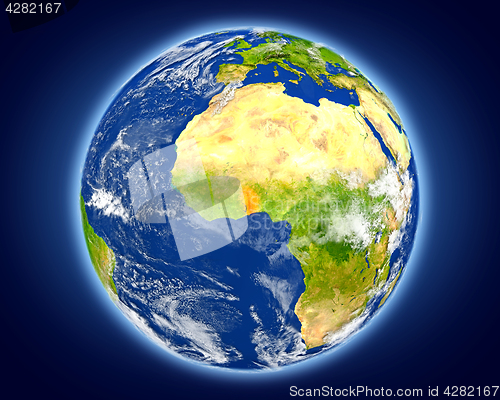 Image of Togo on planet Earth
