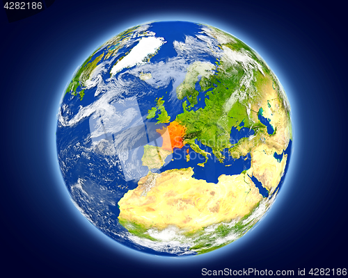 Image of France on planet Earth