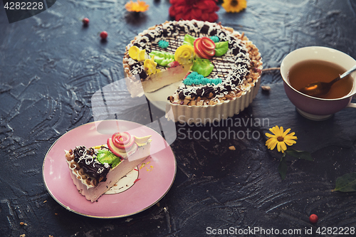 Image of Tasty cakes composition