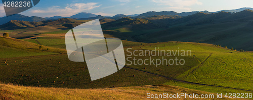 Image of Beauty summer evening in the mountains