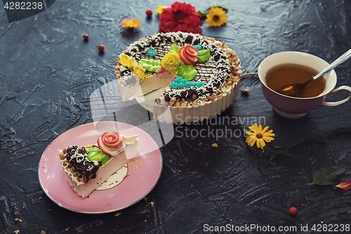 Image of Tasty cakes composition