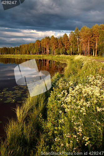 Image of Lake at sunset