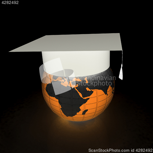 Image of Global Education. 3d illustration