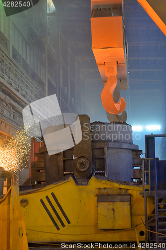 Image of The molten steel transport