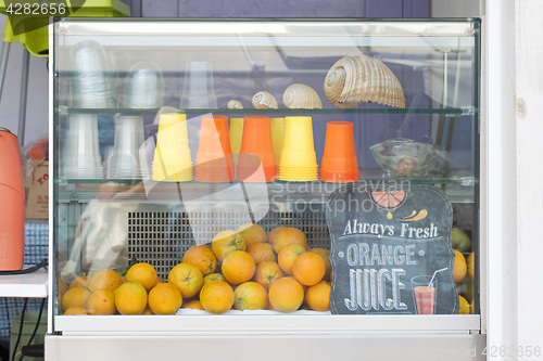 Image of Orange juice and fruit shop