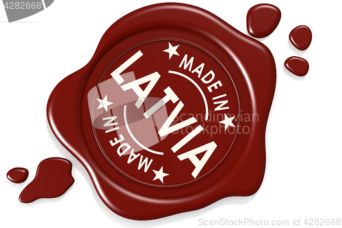 Image of Label seal of Made in Latvia