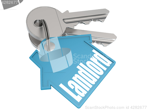 Image of Keychain with landlord word image