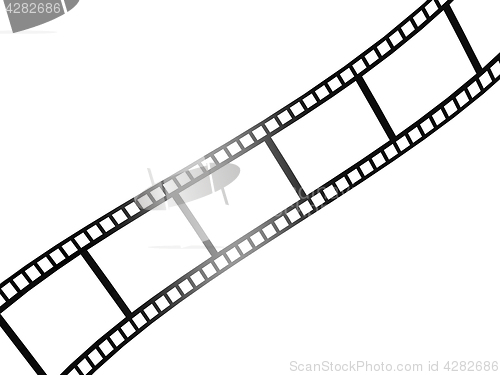 Image of Isolated photo film on white background