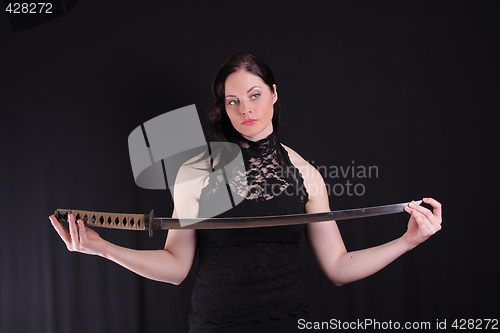 Image of Woman with katana