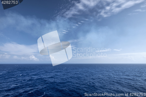 Image of Water and sky horizon texture