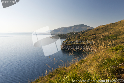 Image of Landscape with sea and coast, Sicily, Italy