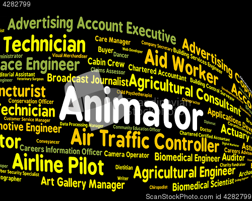 Image of Animator Job Shows Animators Occupations And Employee