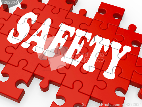 Image of Safety Puzzle Showing Company Security