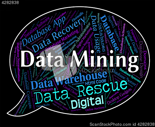 Image of Data Mining Indicates Facts Mined And Fact