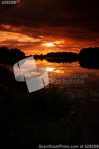 Image of Lake at sunset