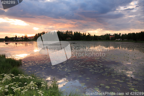 Image of Lake at sunset