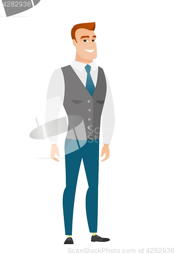 Image of Young caucasian confident businessman.
