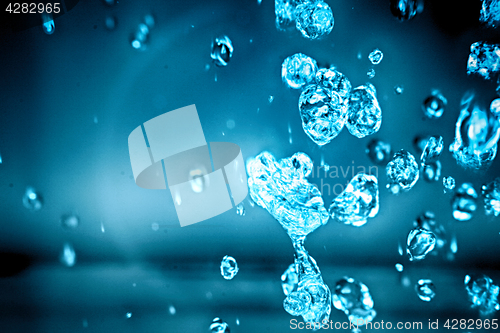 Image of water blue background